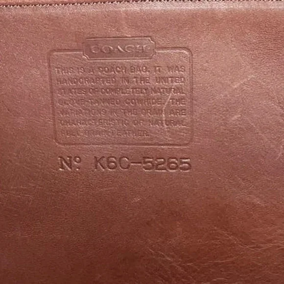 Vintage Coach Lexington Briefcase 5265 Glove-tanned Leather Messenger Laptop Bag - Picture 11 of 16